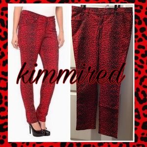 🆕Torrid/Tripp NYC Leopard Skinny Jeans ~ 22 ~ NWT